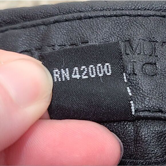 Jaclyn Smith Leather Jacket Ribbed Knit Size Large/L - Picture 11 of 15